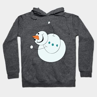 Happy Snow Day Snowman Hoodie